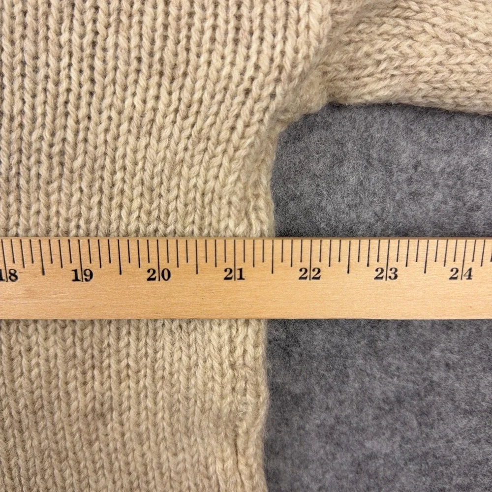 VTG Umberto Sweater Men Medium Tan Argyle 100% Virgin Shetland Wool Crewneck 90s